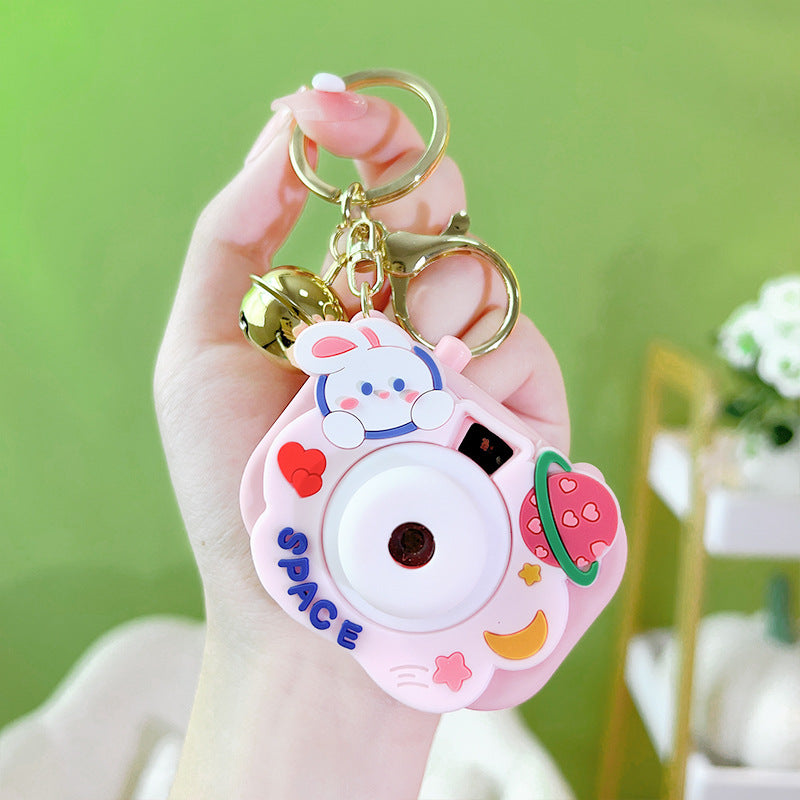 Wholesale Cartoon Cute Plastic Projection Camera Keychains
