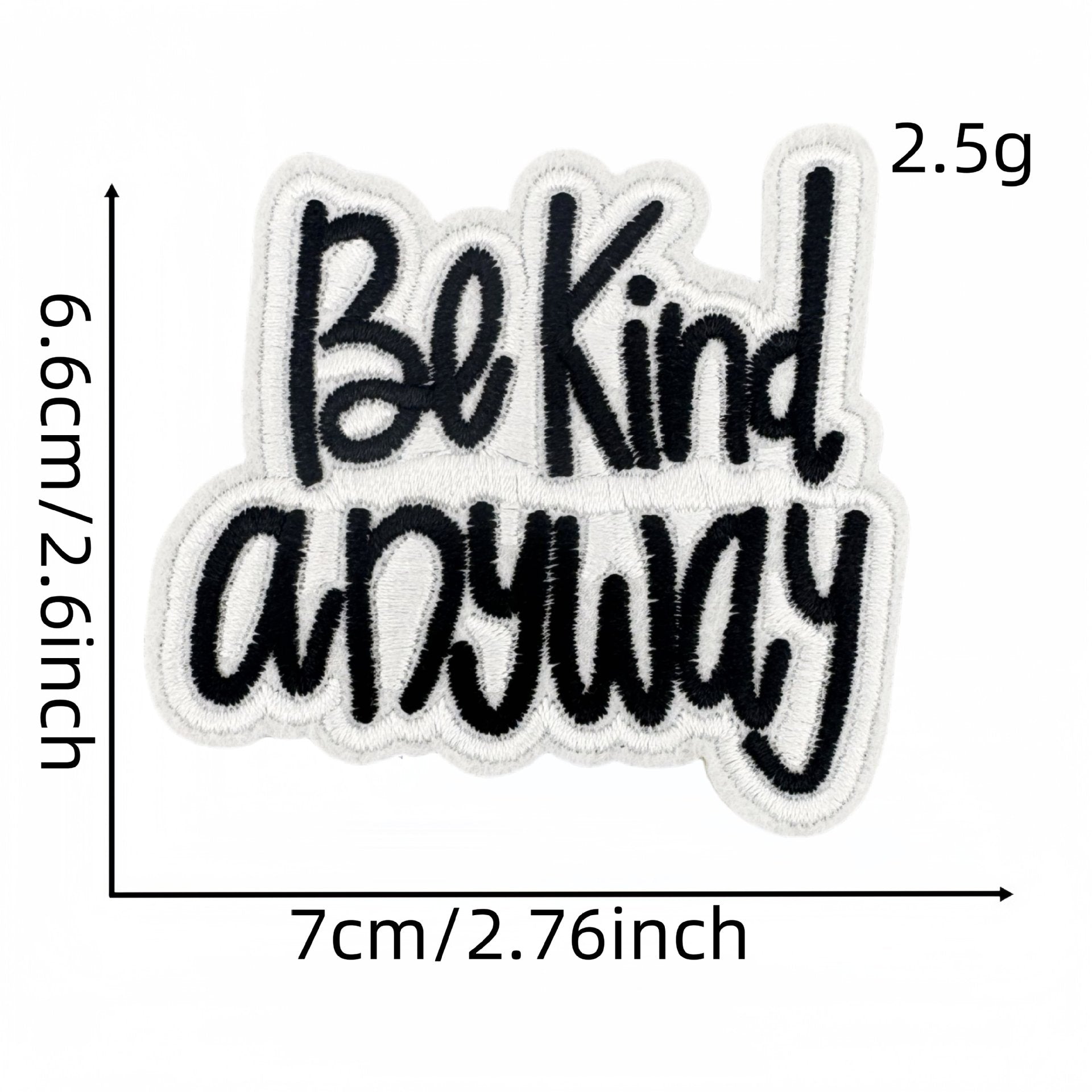 Wholesale Colorful and kind English word embroidery DIY patches