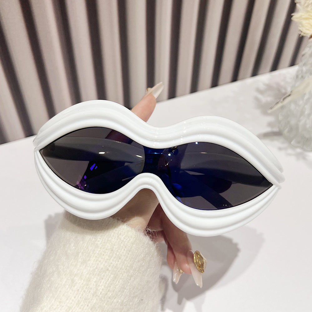 Wholesale Fashion Y2K One-piece Special Shape Sunglasses