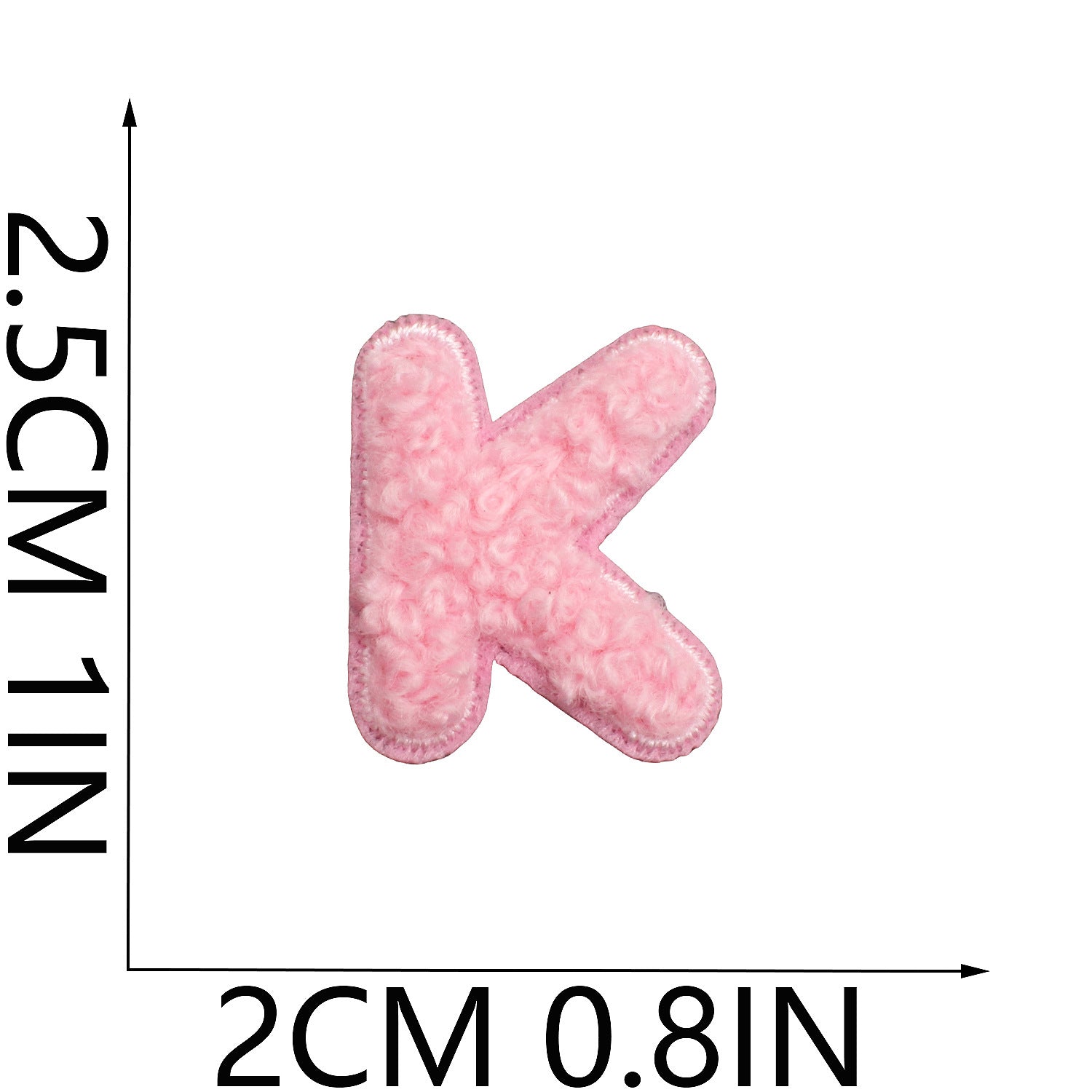 Wholesale Trendy Chenille Embroidered Alphabet Number Patches Iron On DIY Decorative Accessory For Clothing Bags Boutique Resale