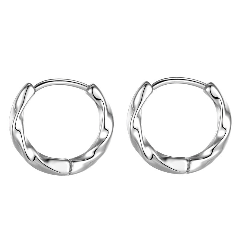 Wholesale Möbius Ring Geometry Earrings