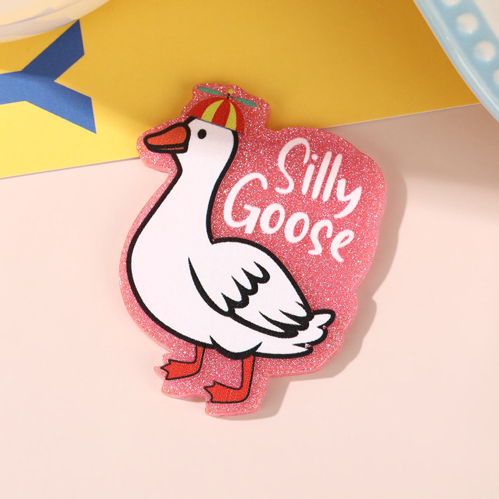 Wholesale 10pcs Cartoon of funny animals Acrylic Flatback