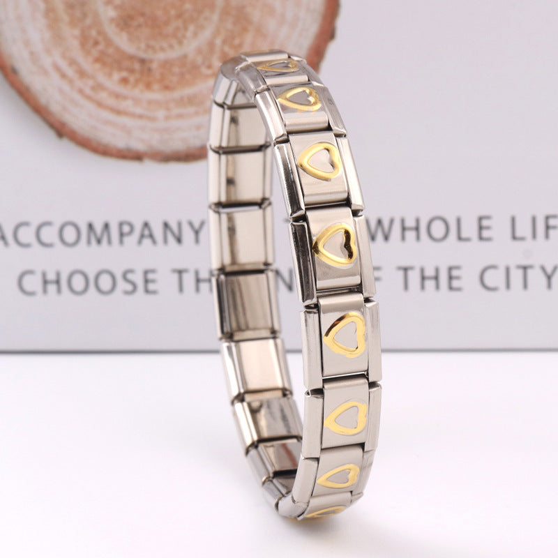 Wholesale Electroplated Stainless Steel Bracelet Stretch Bracelet Diy Material