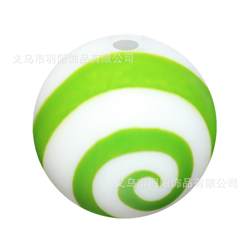 Wholesale 50PCS 15mm Leopard Print Silicone Balls