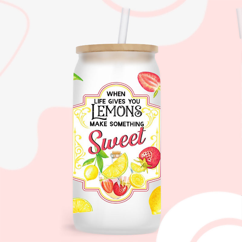 Wholesale Colorful and diverse fruits 16oz Cup UV DTF Wraps