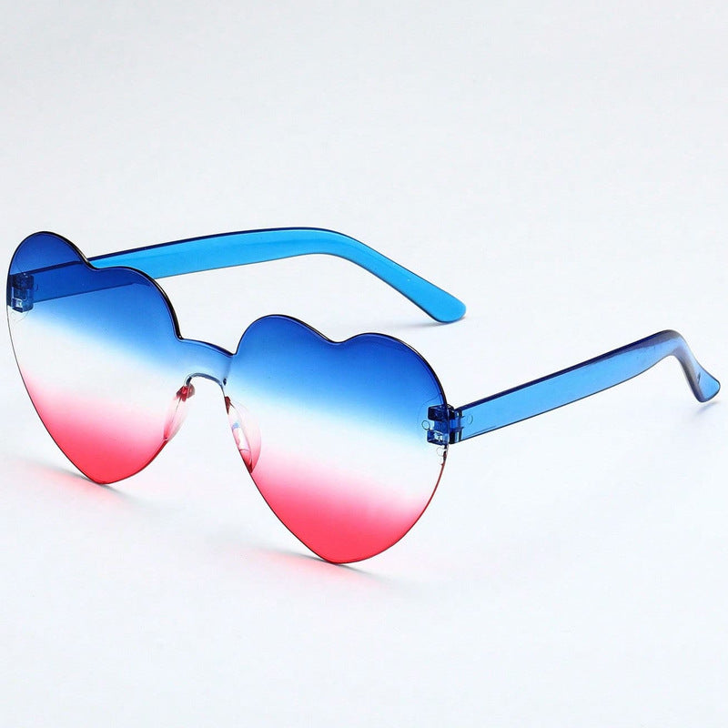 Wholesale Party American Independence Day Love Heart Sunglasses