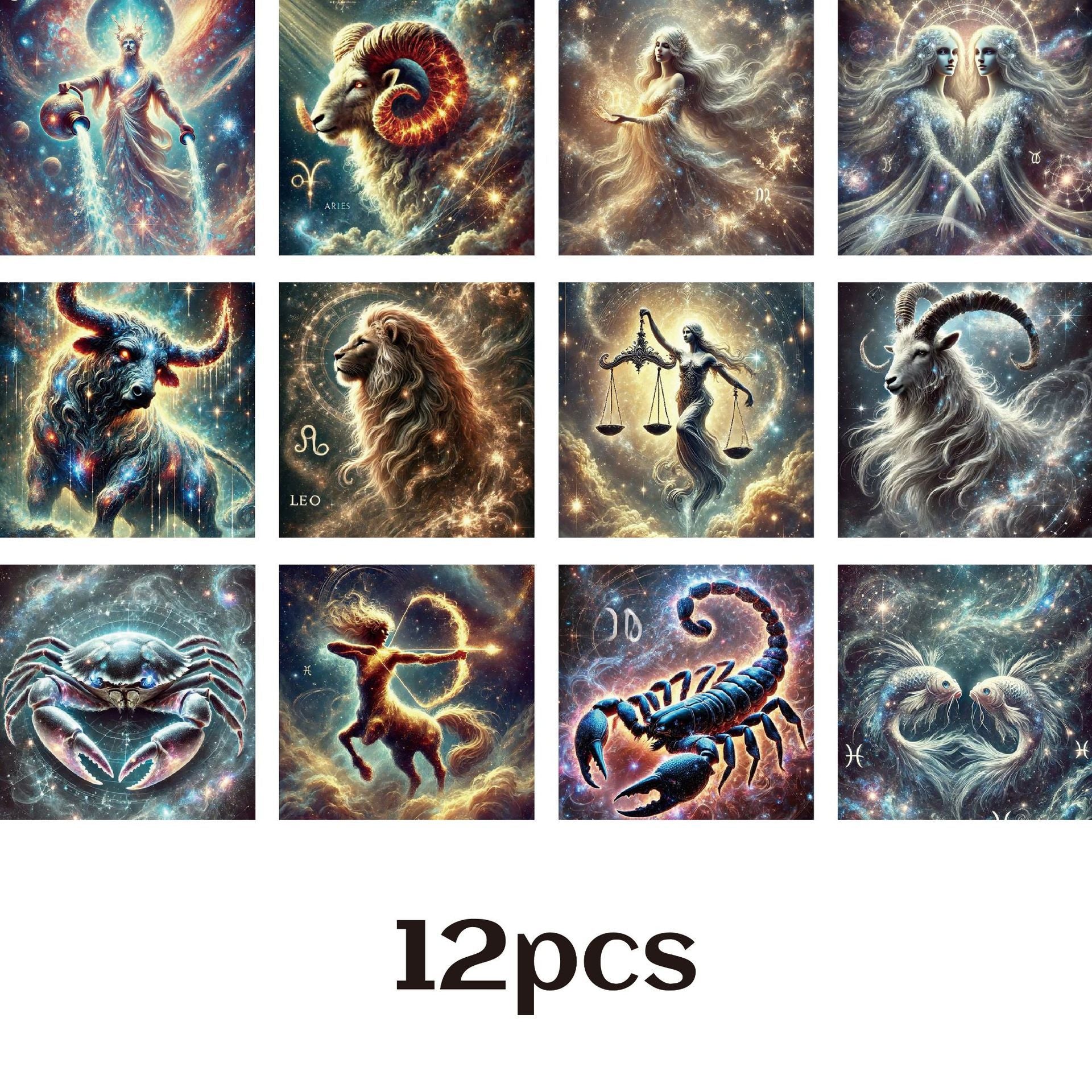 Wholesale Twelve constellations acrylic refrigerator magnets Scorpio