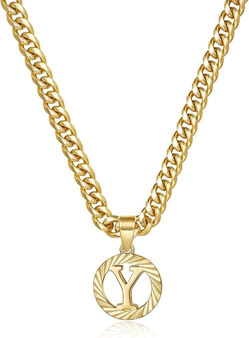 Wholesale Hollow-out 26 gold letter necklace