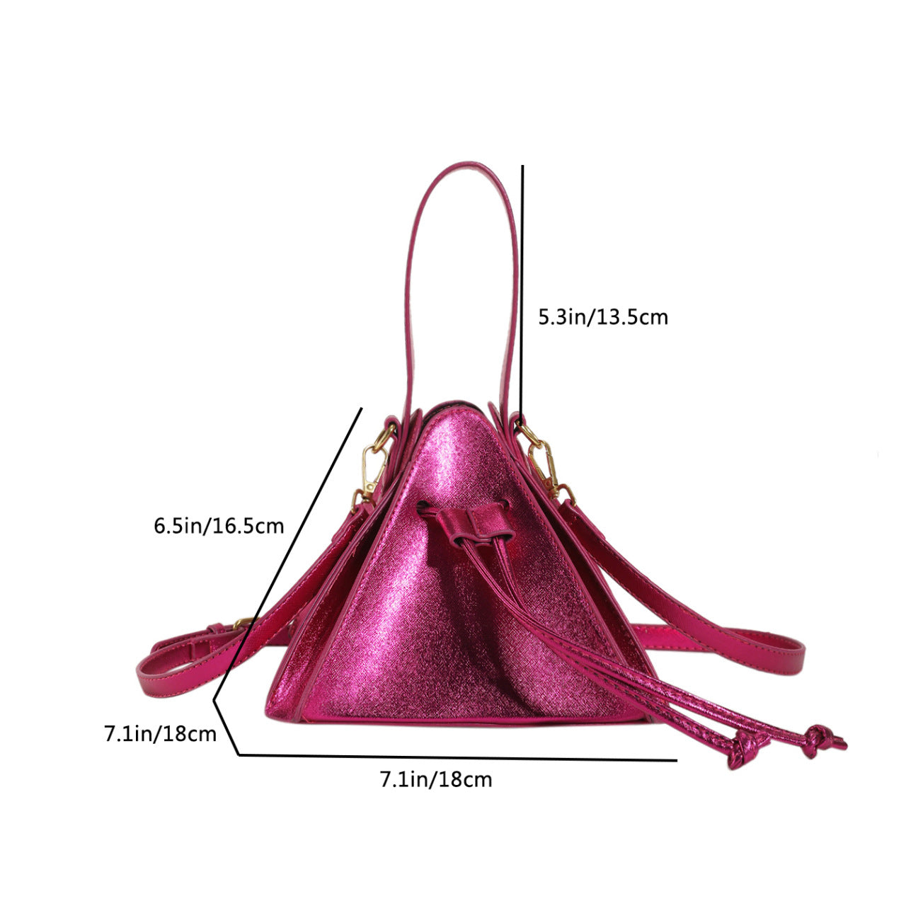 Wholesale PU Y2K Triangle Bag