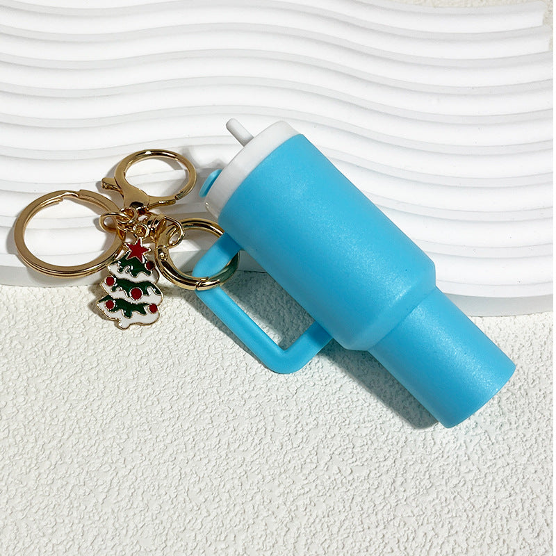 Wholesale DIY Christmas Ice Cup Mini Tumbler Cup Keychains