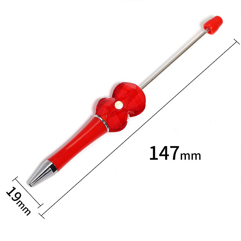 Wholesale Heavy creative color petal  beads diamond  beadable pen