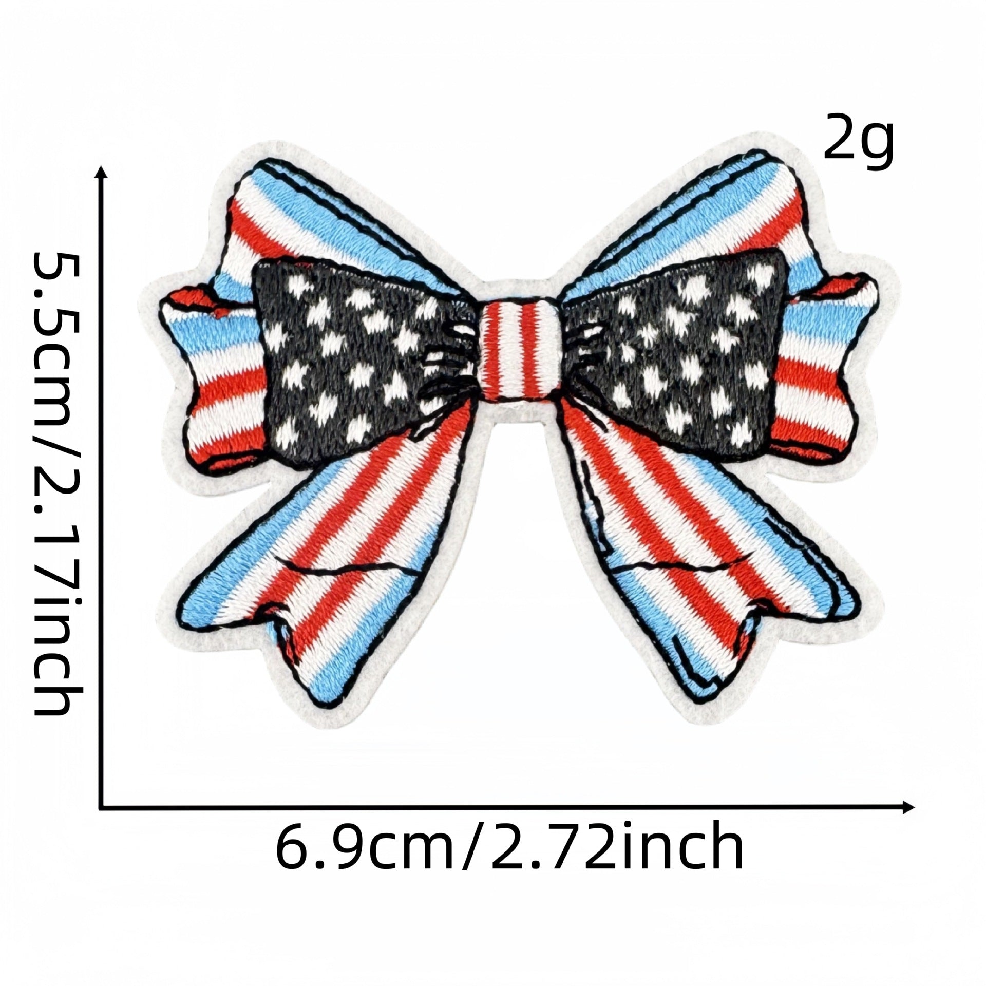 Wholesale Colorful Flag Independence Day Bow DIY patches