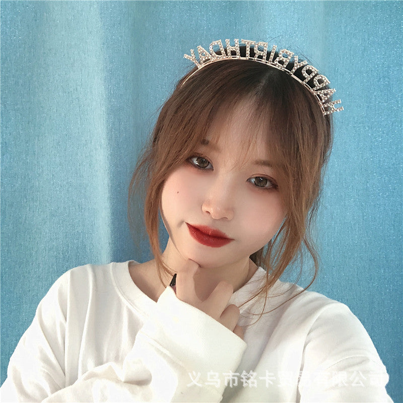 Wholesale Wholesale happy birthday birthday party headdress headband