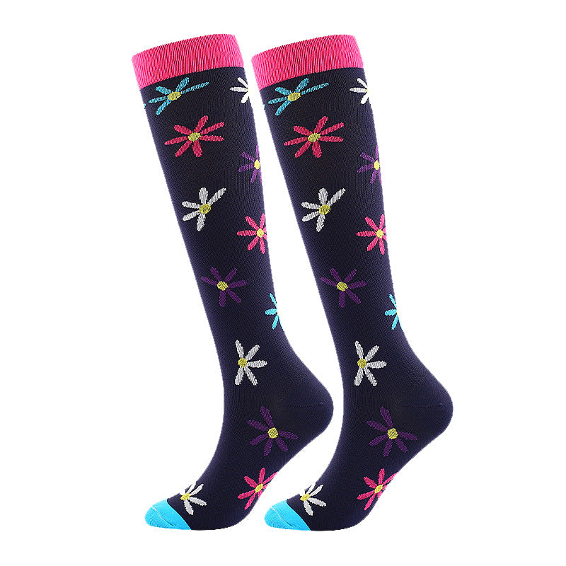 Wholesale 10pcs Valentine's Day Compression Socks Mid-calf Sports Pressure Slimming Beauty Leg Medical Auxiliary Elastic Socks