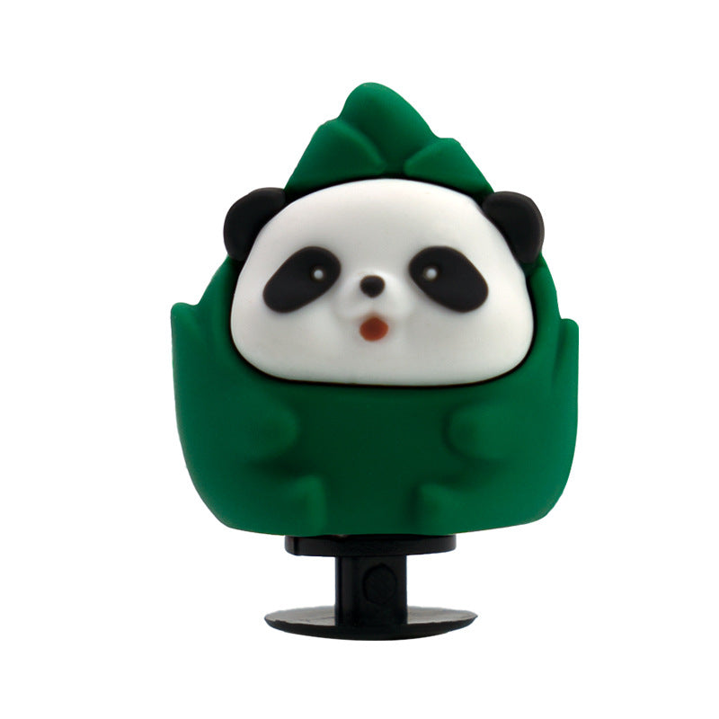 Wholesale 5pcs  Cartoon Animal Panda Garden 3D Crocs Decorative Accessories