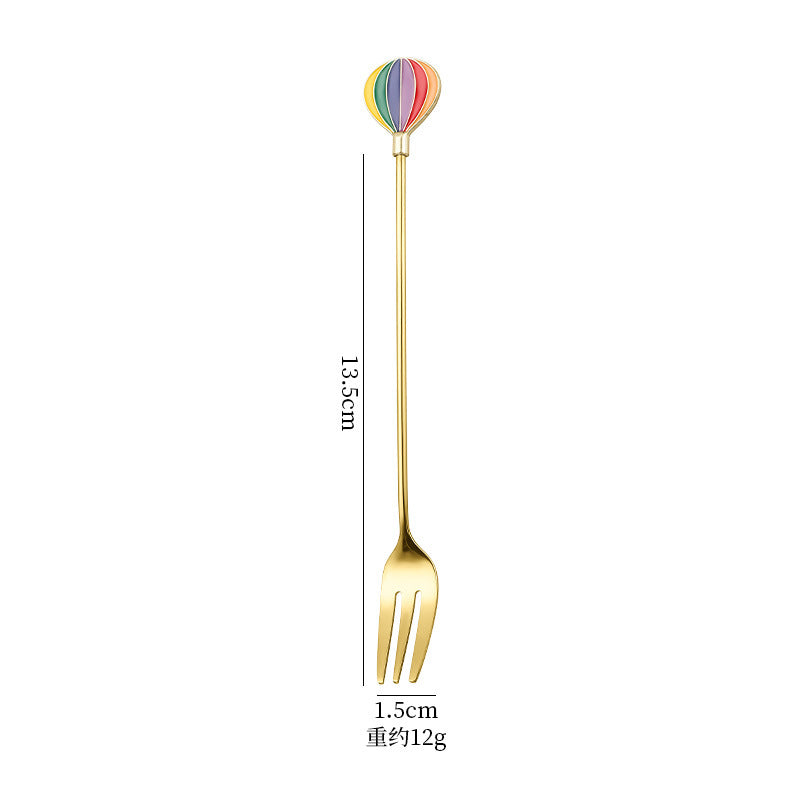 Wholesale spoon fork cartoon tableware cute dessert spoon Kitchenware