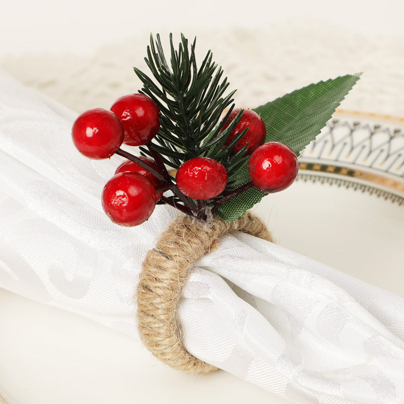 Wholesale Western Christmas Decorative Pineapple Napkin Rings