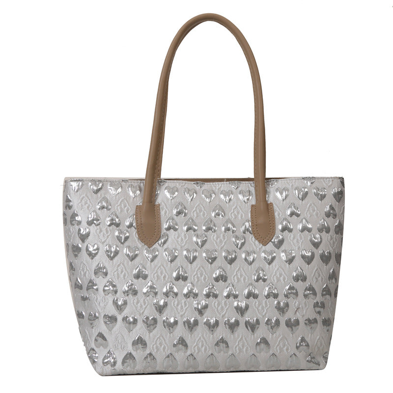 Wholesale Love Leather Large Capacity Tote Bag Handbag