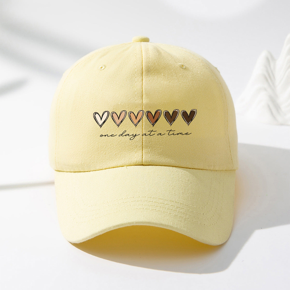 Wholesale Printed Heart Gradient English Letters Baseball Cap