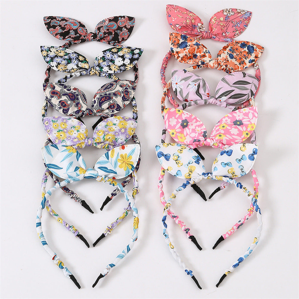 Wholesale Candy Color Sequin Bow Headband Cartoon Headband