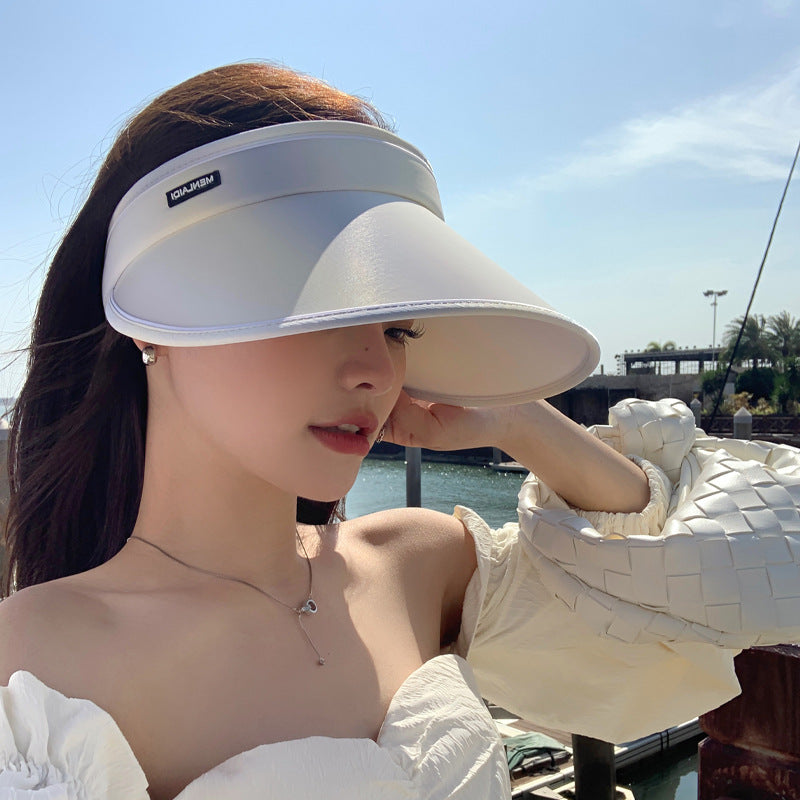 Sombrero vacío de protector solar de poliéster de poliéster al por mayor