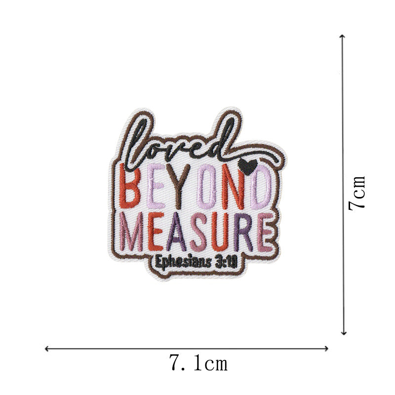 Wholesale DIY Bible ironing cloth patch Jesus bag decoration patch