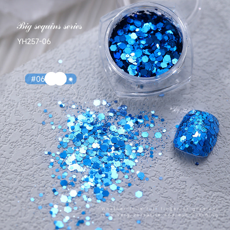 Wholesale  large bright glitter manicure nail accessories