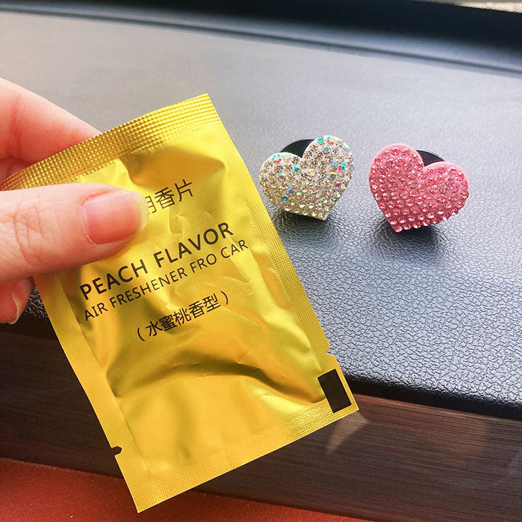 Clip de aromaterapia de auto de diamantes de plástico de plástico al por mayor