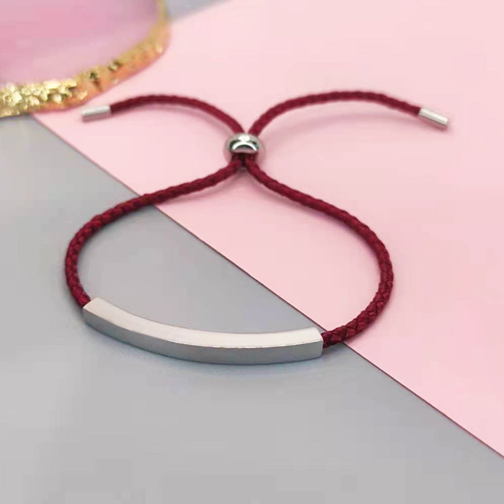 Wholesale DIY Stainless Steel Braided Rope Bracelet