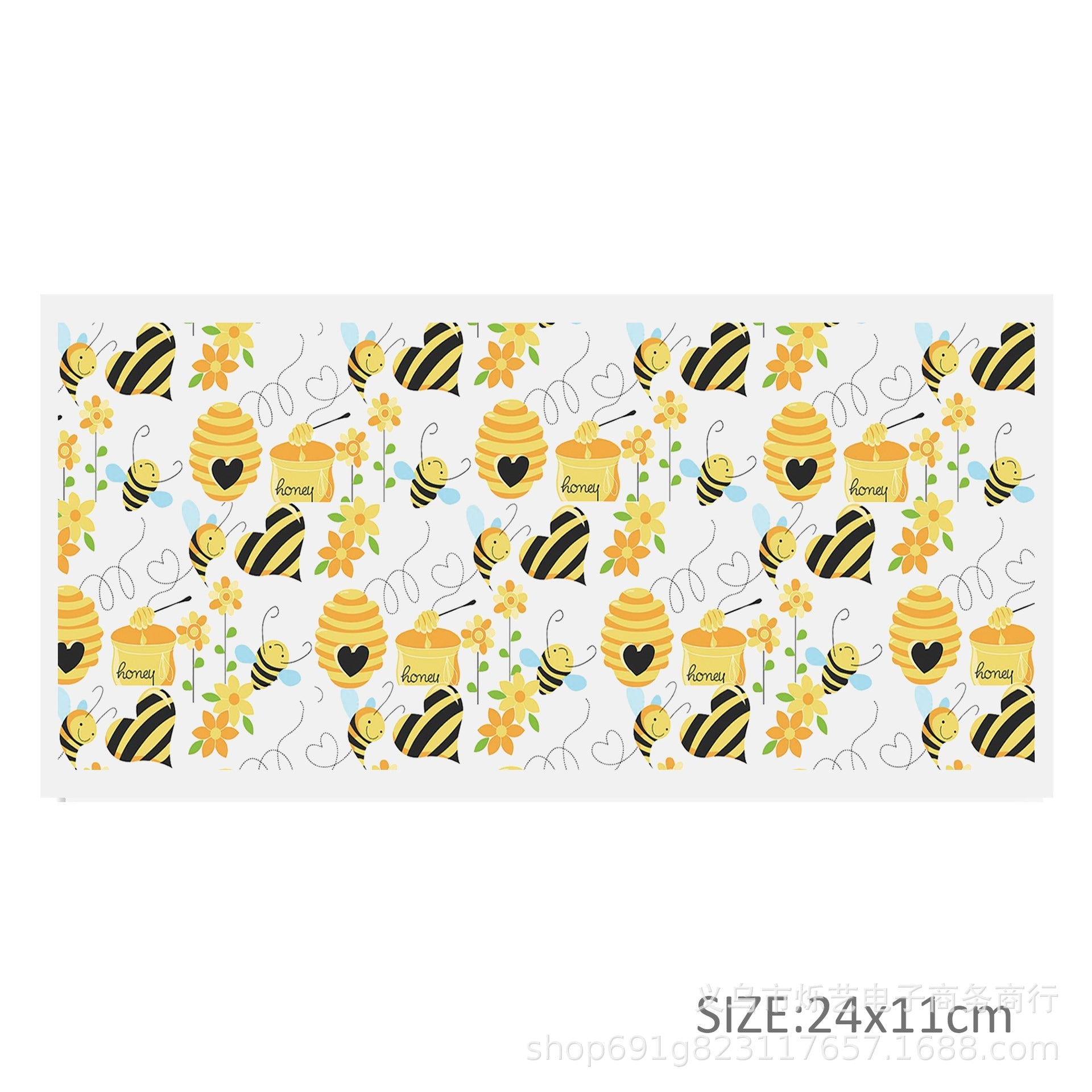 Wholesale 5pcs Sunflower Rainbow Series UV DTF Transfer Crystal Cup Sticker 24cmX11cm