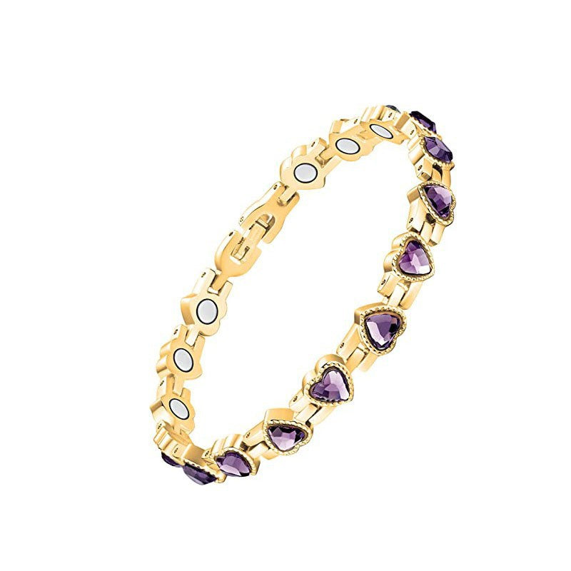 Wholesale full magnet bracelet adjustable diamond magnet bracelet