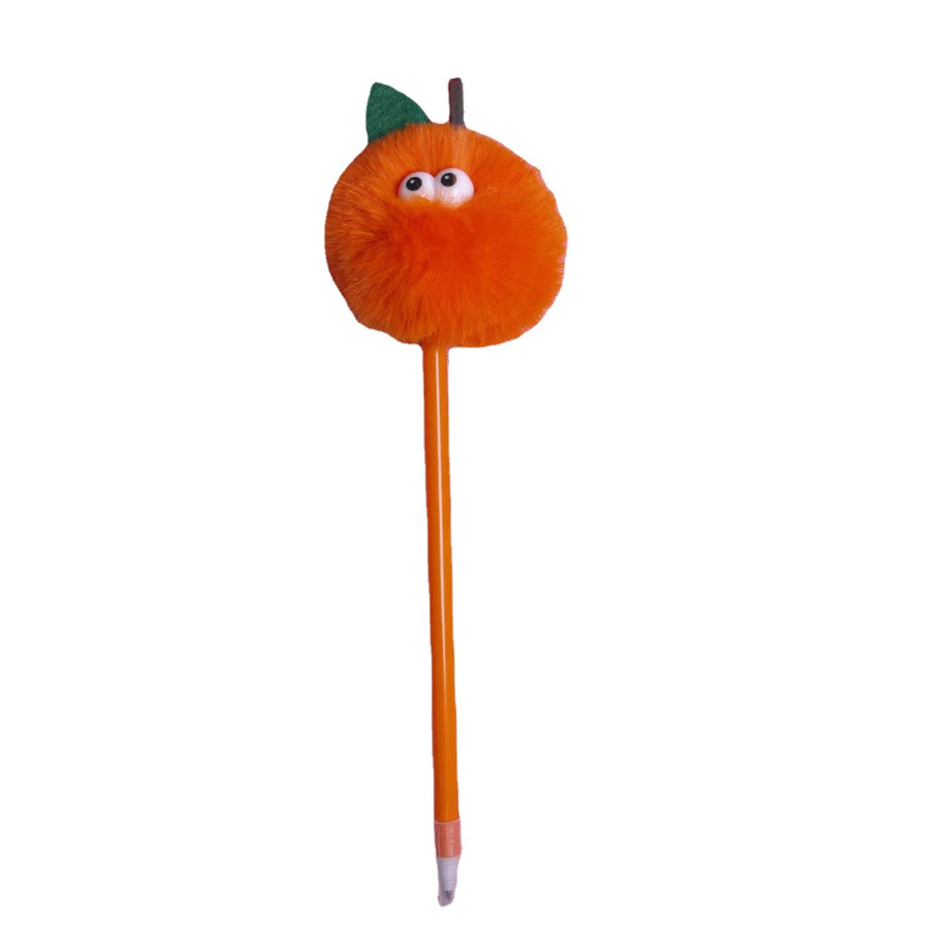 Wholesale Orange Hair Ball Plastic Ballpoint Pen