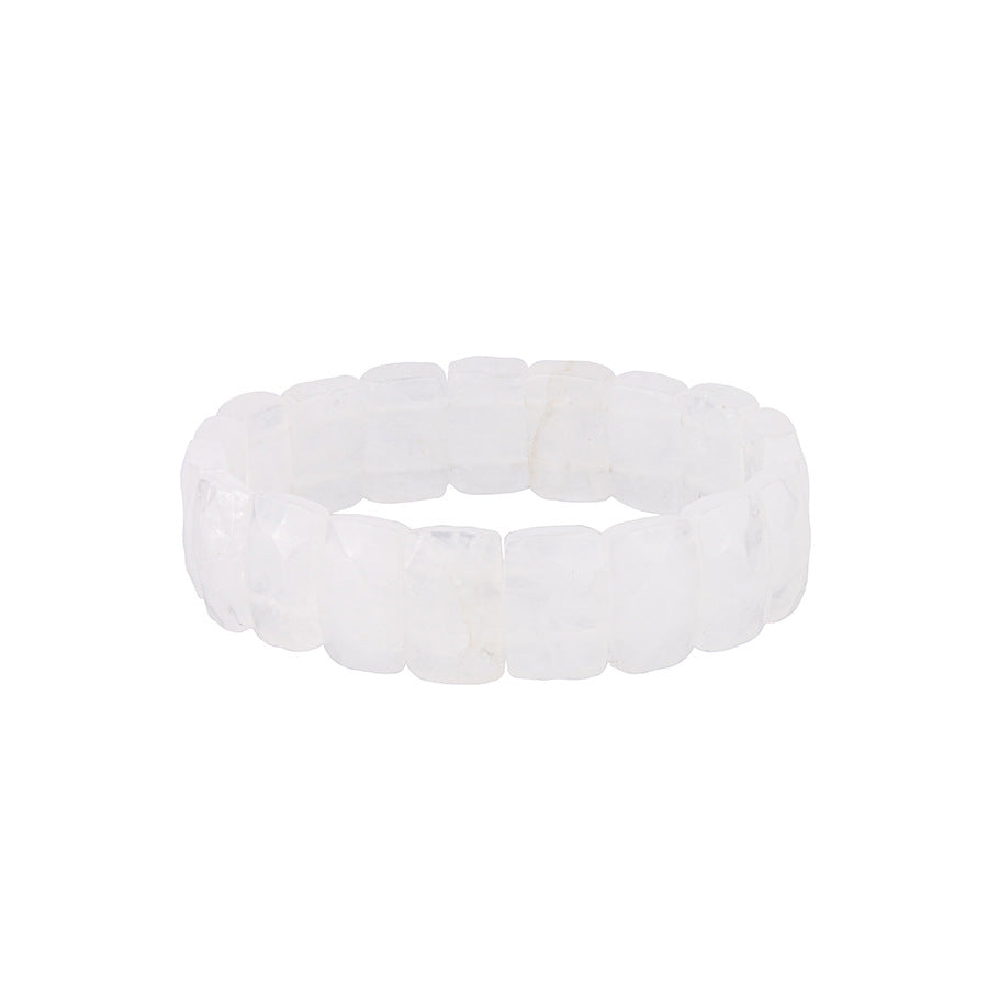 Wholesale Natural Stone Crystal Facet Semi-precious Stone Agate Bracelet