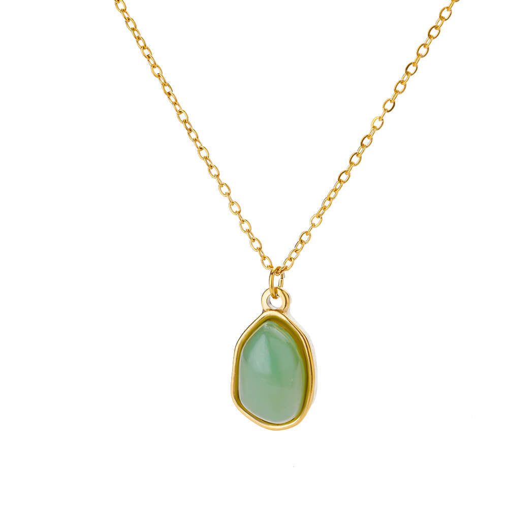 Wholesale irregular geometric pendant necklace stainless steel gold pendant