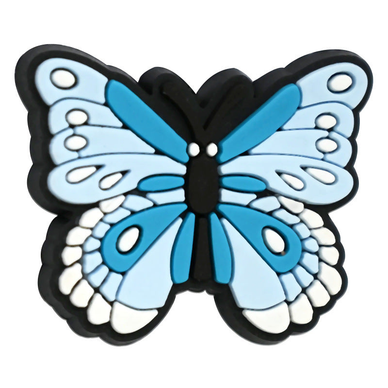 Wholesale Random 100pcs Flower Butterfly Beaded Children' s Pendant Decoration Focal Beads