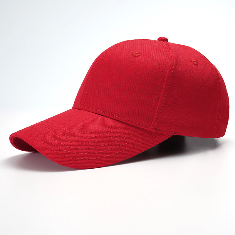 Wholesale The New Simple Solid Color Hard-top Cotton Big-toe Bib Cap