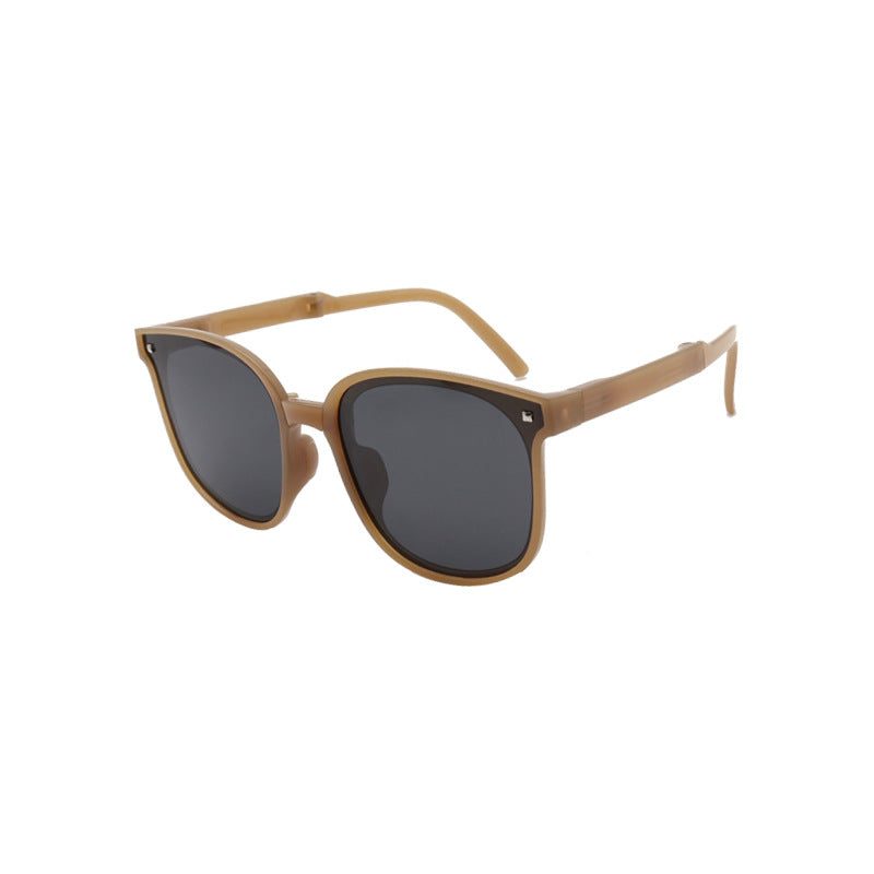 Wholesale Foldable Anti-UV Simple Fashion Lightweight Face Showing Small Sunglasses