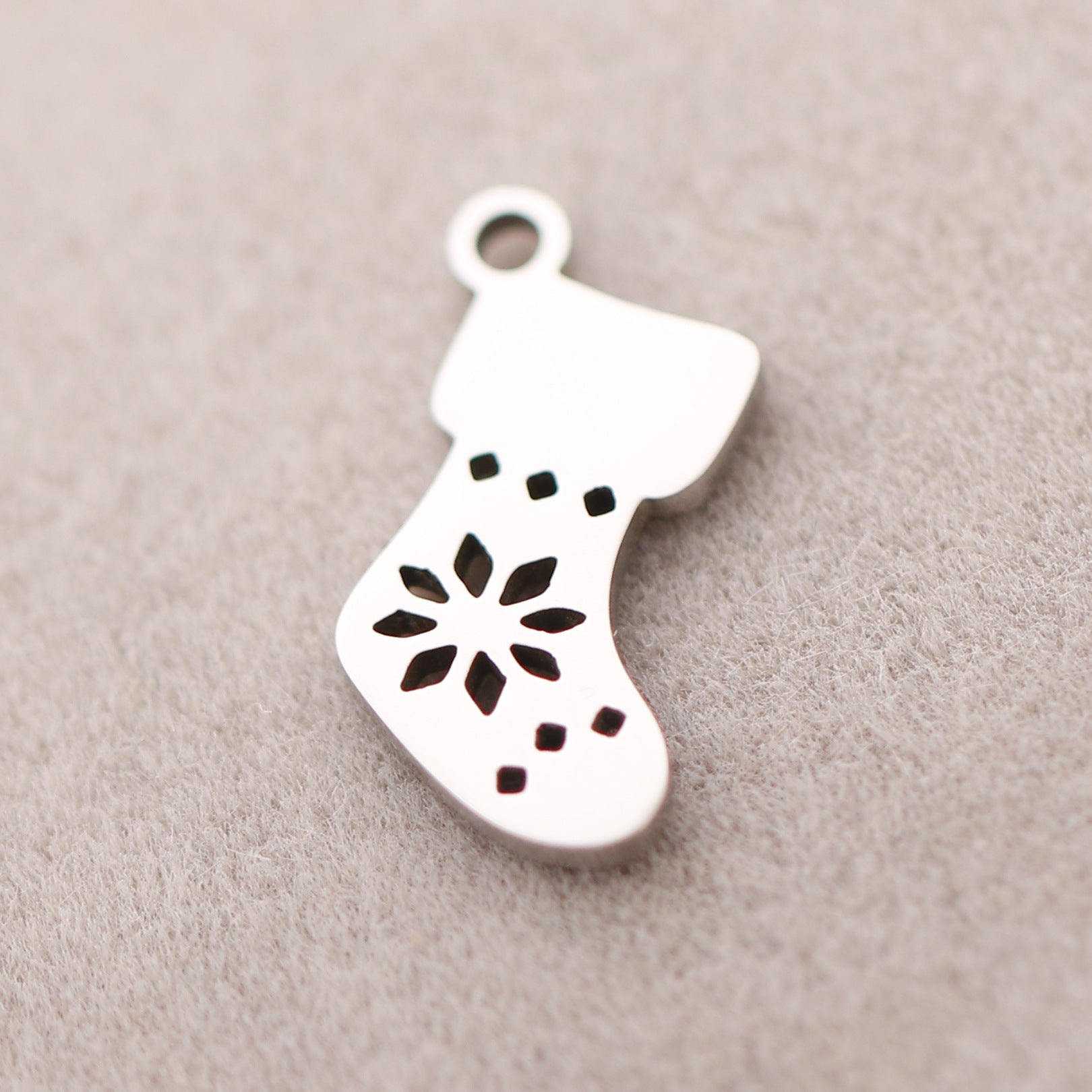 Wholesale Stainless Steel Christmas Snowman Fawn Christmas Tree Snowflake Pendant Accessories DIY