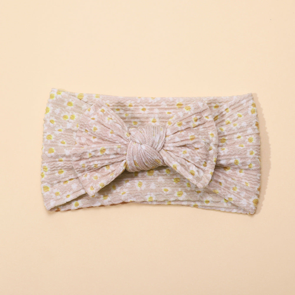 Wholesale Printed Bow Fabric Children's Headbands