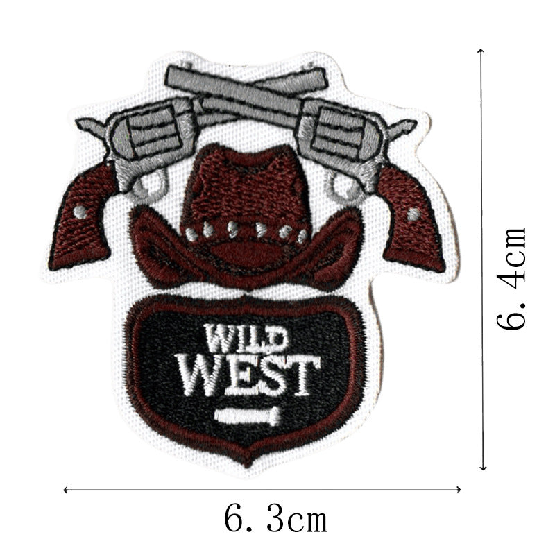 Wholesale Western Cowboy English Letter Embroidery DIY Patches