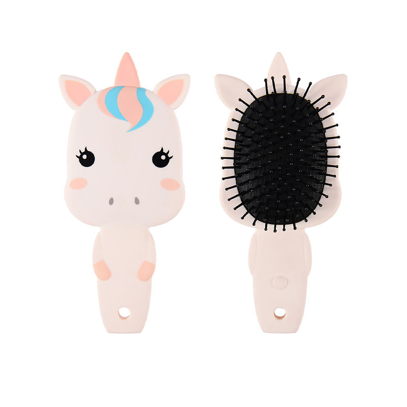 Wholesale Unicorn Children's Cartoon Airbag Plastic Comb