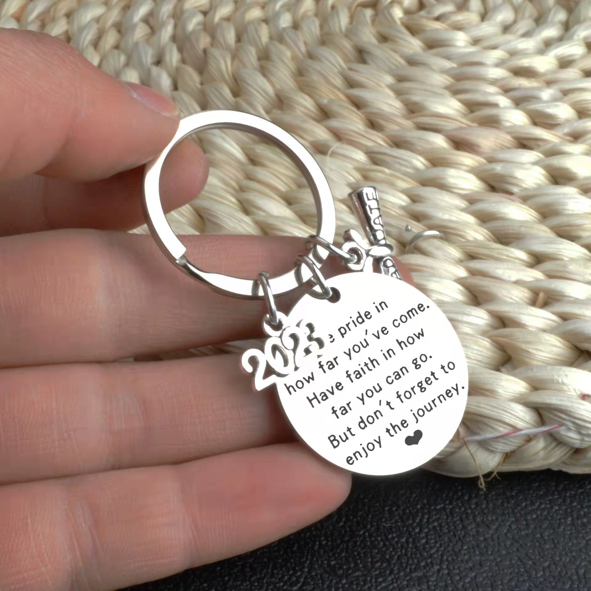 Wholesale Stainless Steel Graduation Season Keychain