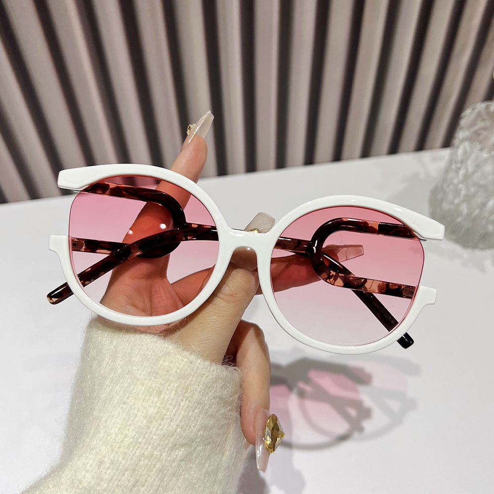 Wholesale Large Frame Y2K Future Style Colorful Fashion Design Sunglasses