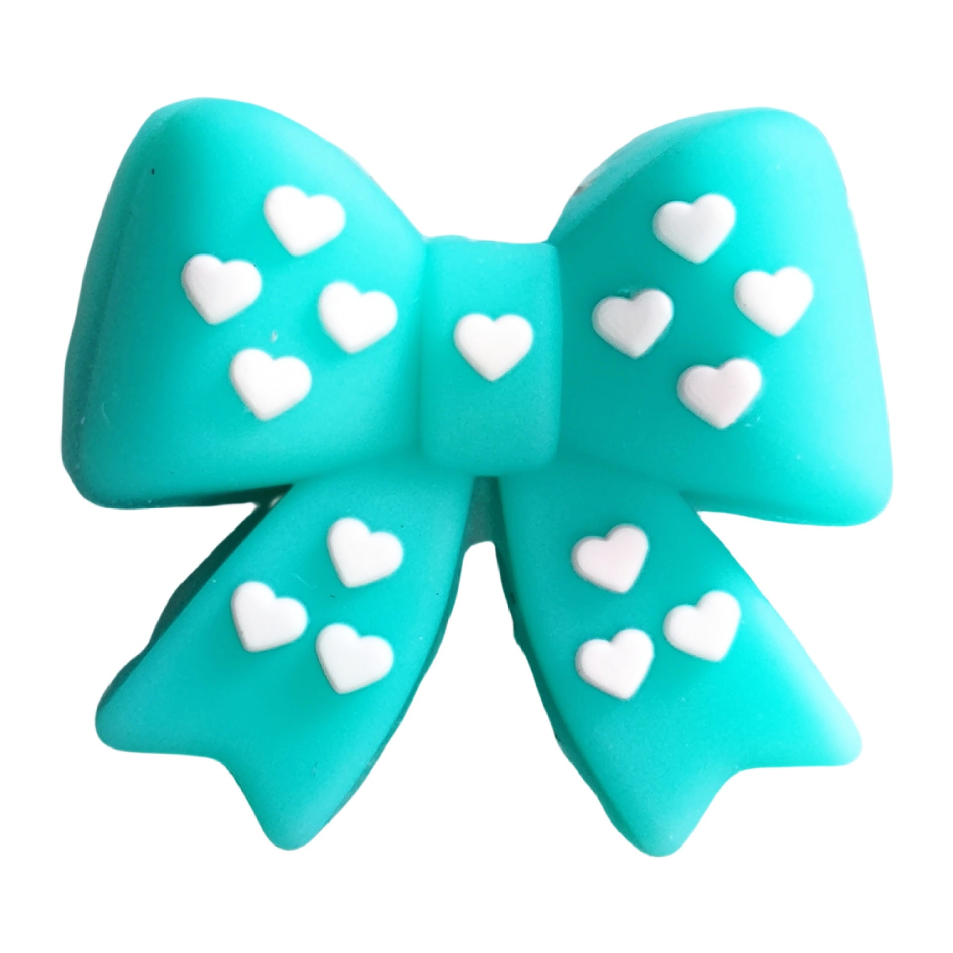 Wholesale 10pcs color polka dot bow 3D Focal Beads