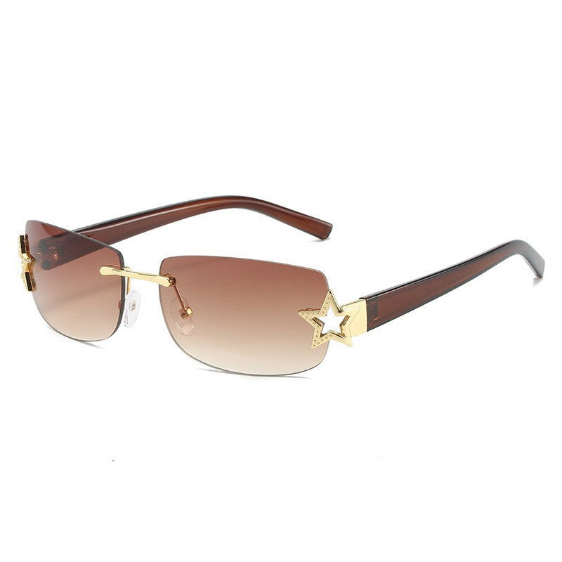 Wholesale Starry frameless sunshade sunglasses for women