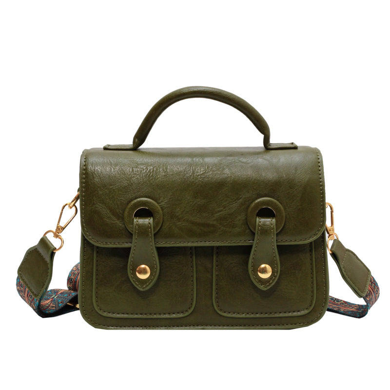 Wholesale New PU Retro Simple Shoulder Crossbody Small Square Bag