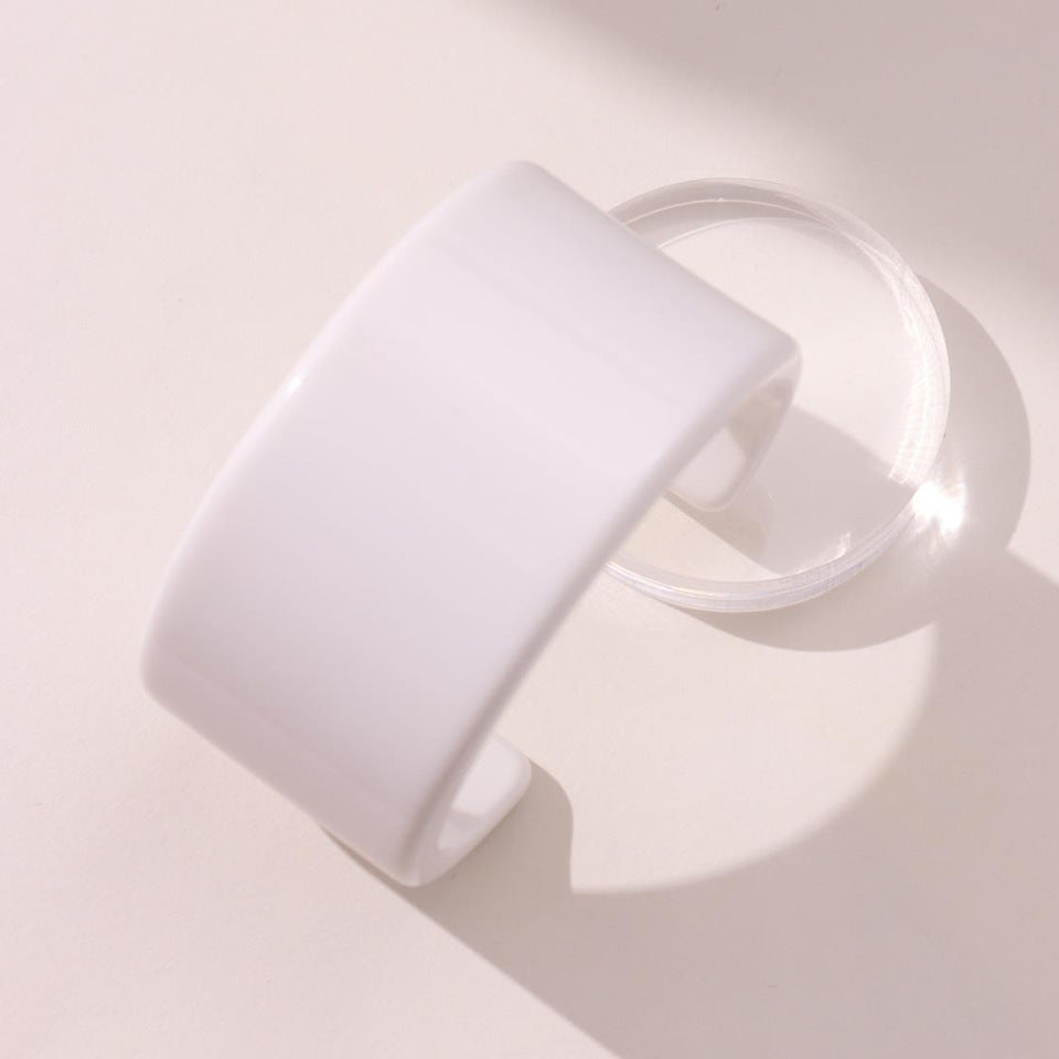 Wholesale Color Acrylic Simple Geometric Transparent Resin Bracelet