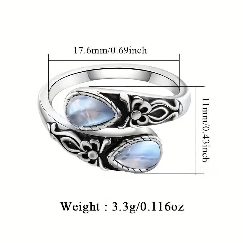 Wholesale Embossed bow  Bosnian style Adjustable rings