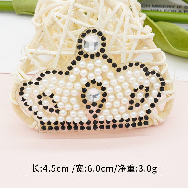 Wholesale 10pcs Multi specification rhinestone crown DIY Patches