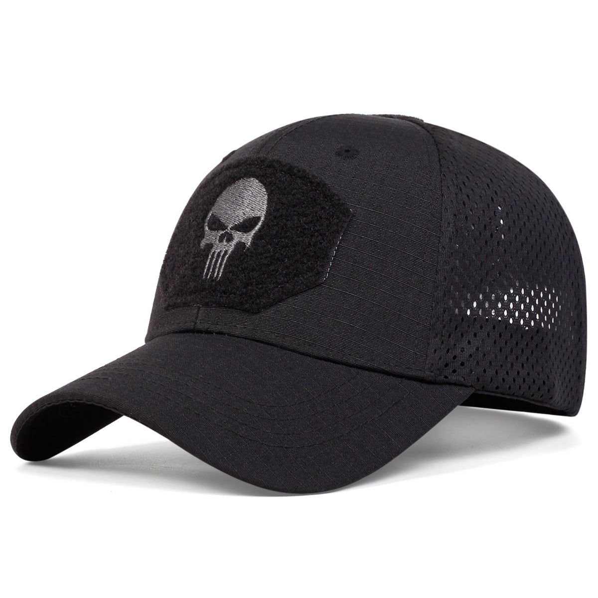 Wholesale Outdoor camouflage skull sunshade Velcro baseball cap